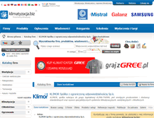 Tablet Screenshot of klimor.klimatyzacja.biz
